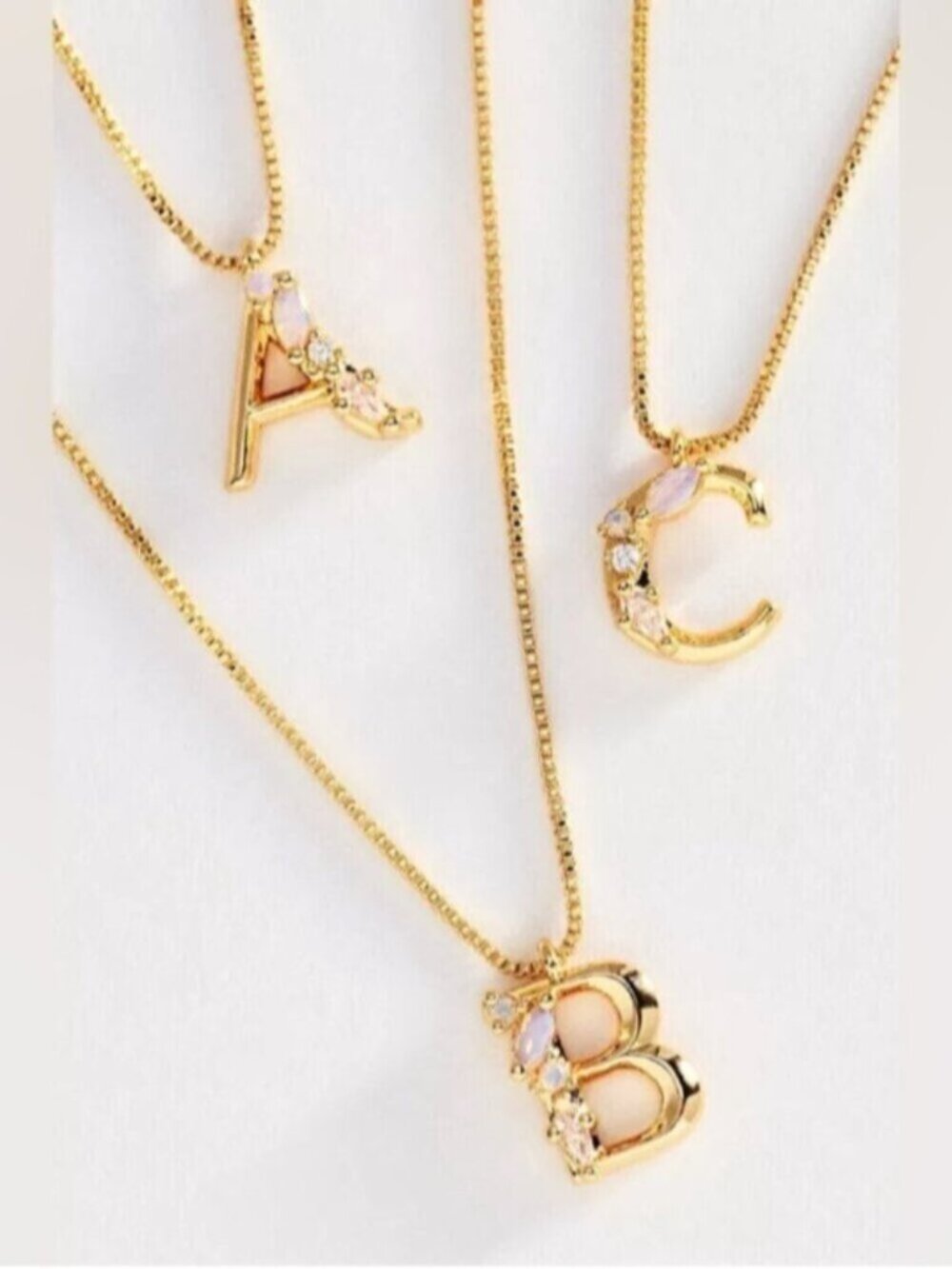 NWT Letter J - Anthropologie Crystal Initial Necklace letter J (US$ 48)